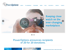 Tablet Screenshot of poweroptions.org